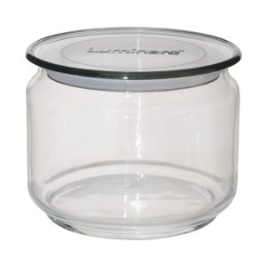 Flat Jar with Grey Lid 500 ml