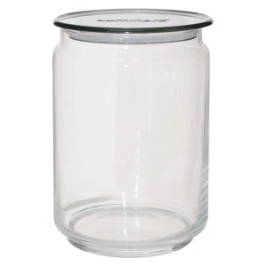 Flat Jar with Grey Lid 1000 ml