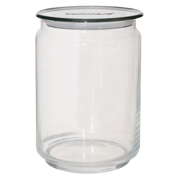 Flat Jar with Grey Lid 1000 ml