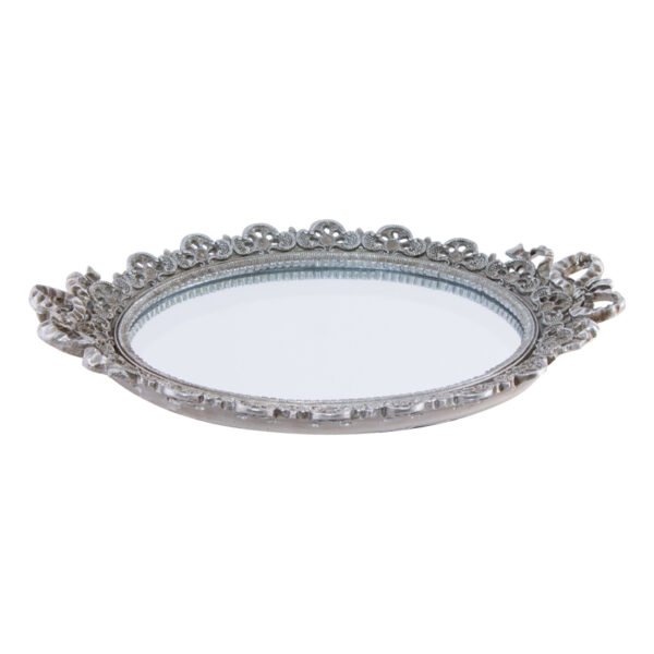 Antique Silver Serving Tray 36 cm