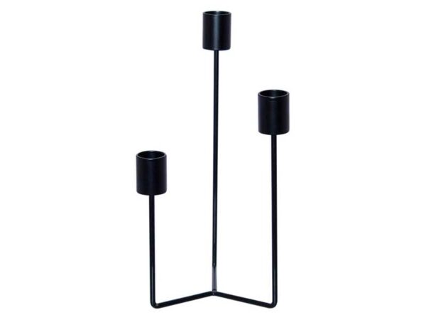 Black Candle Holder 23 cm