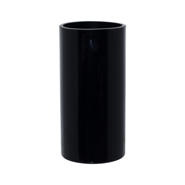 Black Cylindrical Vase 20 x 10 cm