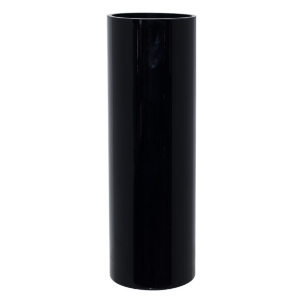 Cylindrical Black Vase 30 cm x 10 cm