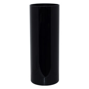 Cylindrical Black Vase 40 x 15 cm