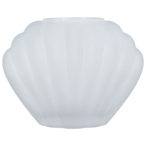 Frosted White Seashell Vase 17 cm