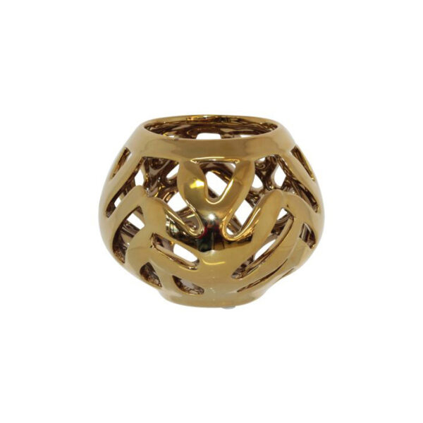 Yule Gold Candle Holder 10 cm