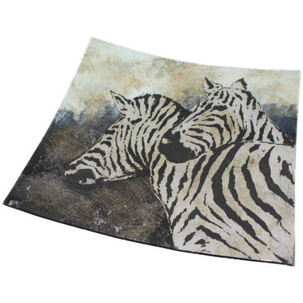 Zebra Square Plate 29 x 29 cm