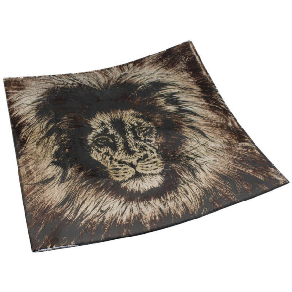 Square Lion Dish 29 X 29 cm