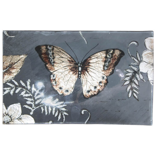 Square Butterfly Platter 23 x 15 cm