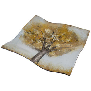 Yellow Tree Dish 25 cm