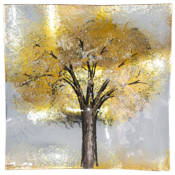 Yellow Tree Dish 25 cm