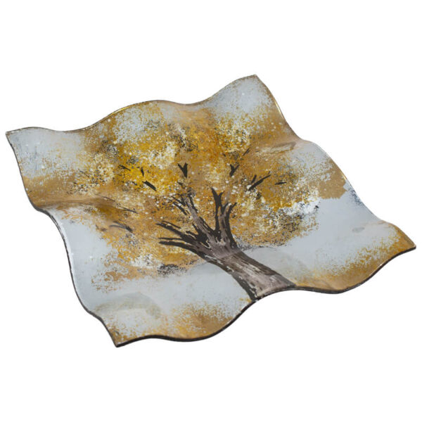 Yellow Tree Dish 25 cm