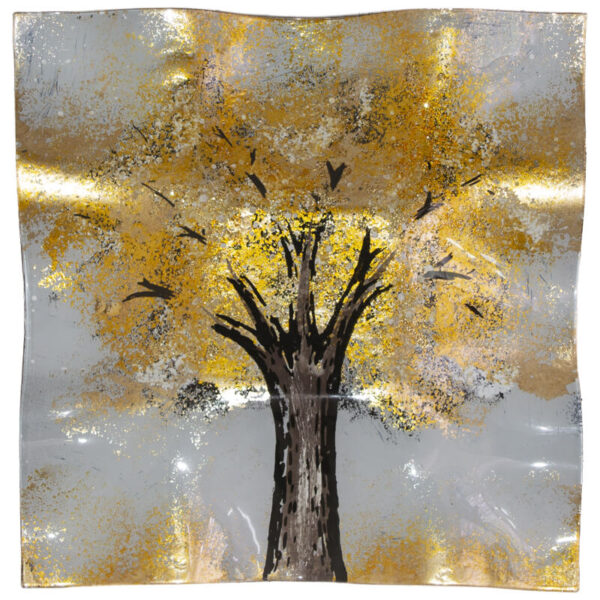 Yellow Tree Dish 25 cm