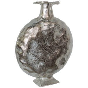 Round Silver Tulip Vase 46 cm