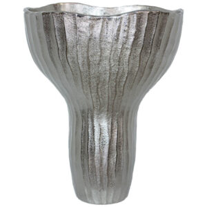 Silver Capsule Vase 38 x 31 cm