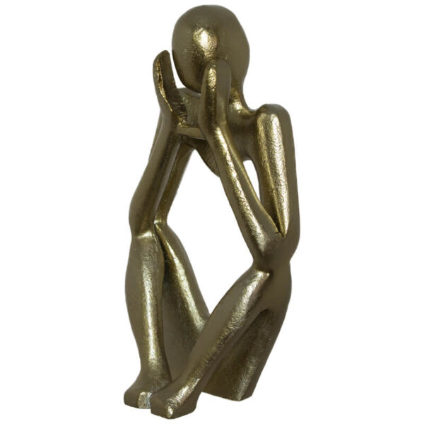 Human Sculpture Man Sitting 21 cm