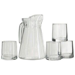 Water Jug and Glasses Set of 5