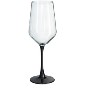 Zoe Black Stem Wine Glass 400 ml