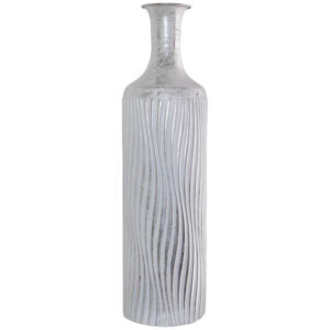 Kiara Silver Metal Vase 61 cm