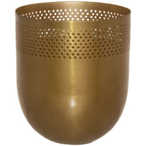 Matt Brass Votive 16 cm