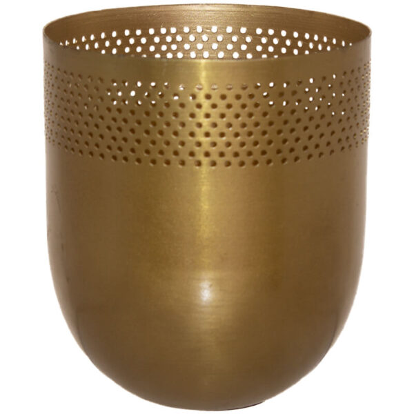 Matt Brass Votive 16 cm