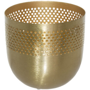 Matt Brass Votive 10 cm