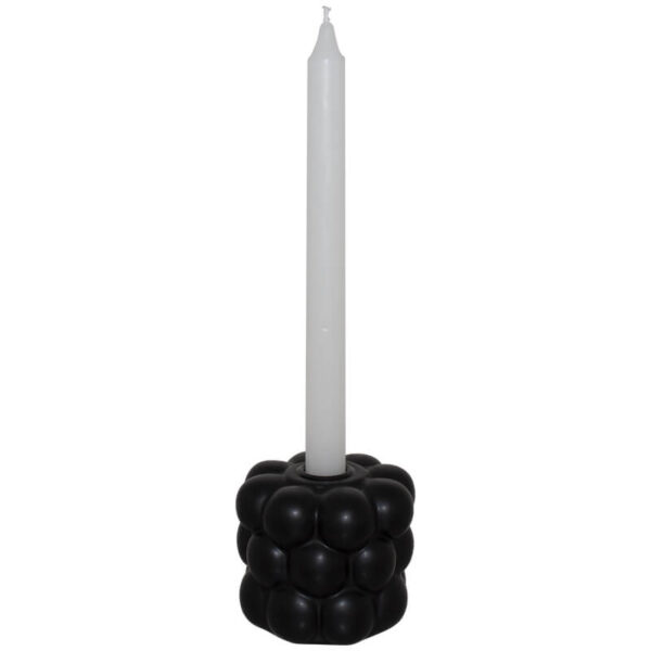 Black Cocoon Candle Holder 9 cm