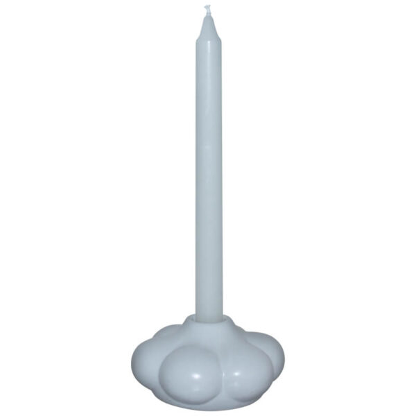 White Cocoon Candle Holder 12 cm