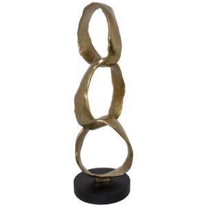 Metal Sculpture - Circles 48 cm