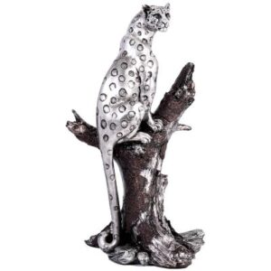 Silver Leopard on Branch 51 cm