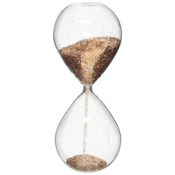 Gold Sparkle Hourglass 24 cm