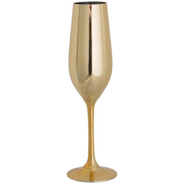 Picaso Gold Flute Glass 220 ml