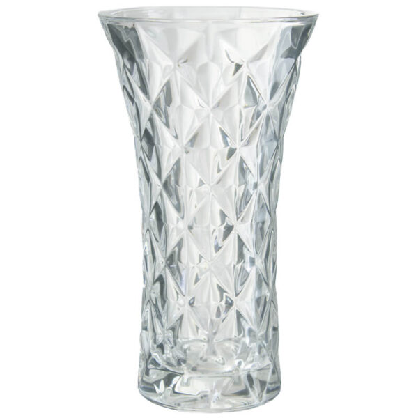 Trento Pressed Glass Vase 20 cm