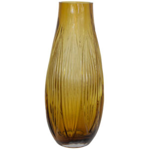 Mustard Optical Vase 13 x 31 cm