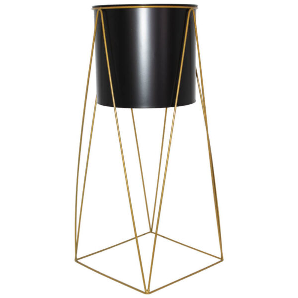 Lucy Black Plant Stand 70cm