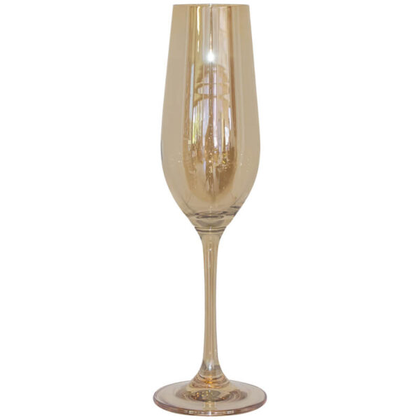 Picaso Deep Gold Flute Glass 235 ml