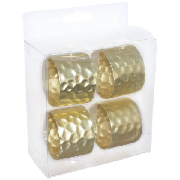 Gold Napkin Ring Set of 4