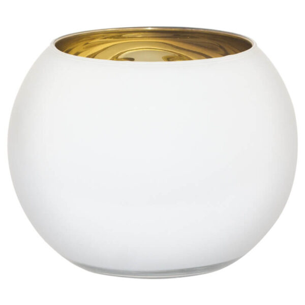 Sphere White Vase 10 x 15 cm