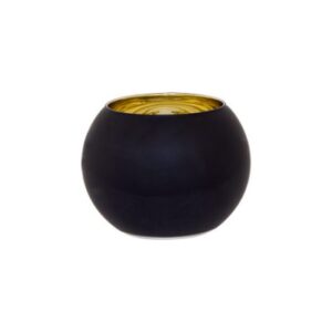 Black Sphere Vase 10 x 15 cm