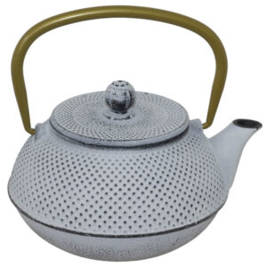 Kuai White Cast Iron Teapot 800ml