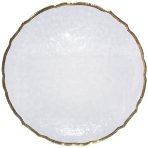 Clear Underplate - Gold Rim