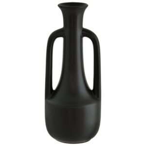 Black Ceramic Vase 22 cm