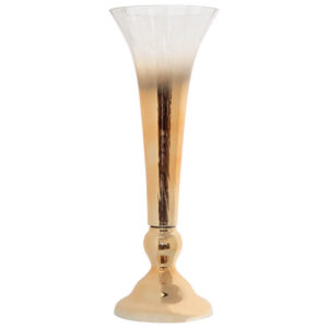 Deko Gold Trumpet Vase 60 cm