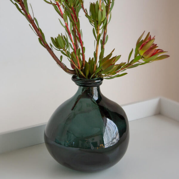 Slate Grey Clarity Vase 18 cm