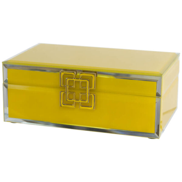 Yellow Decor Box 20 cm