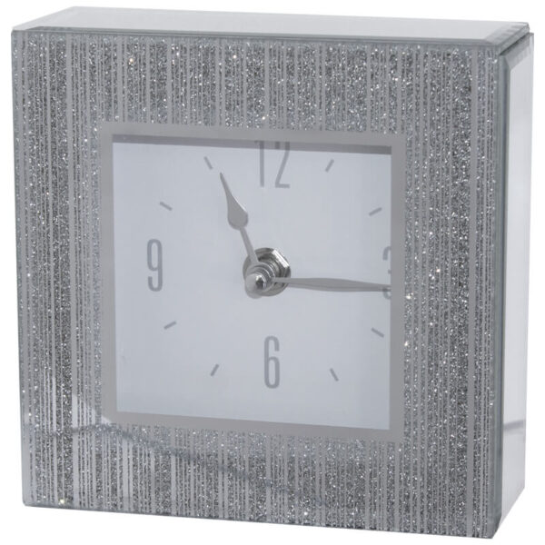 Glimmer Mirror Clock 13 x 13 x 5 cm