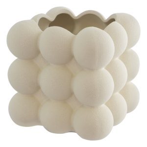 Cocoon Beige Flower Pot 14 x 13 cm