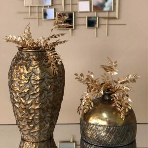 Ethan Antique Gold Metal Vase 46 cm