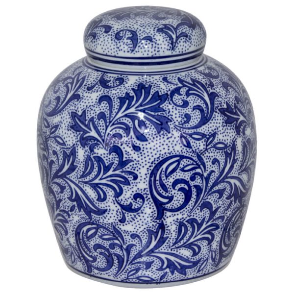 Blue Lace Jar 20 x 16 cm