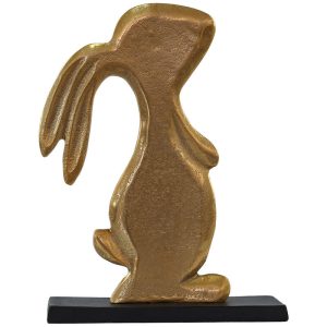 Gold Bunny Rabbit 19 x 5 x 26 cm